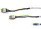 Shielded round cable with series plug