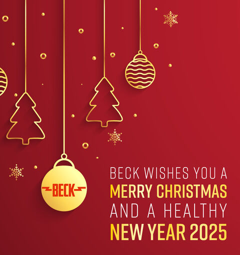 BECK wishes you a Merry Christmas and a healthy New Year 2025 BECK wishes you a Merry Christmas and a healthy New Year 2025