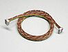 Spliced ribbon cable with strain relief