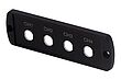 Assembled aluminium strip with engraving