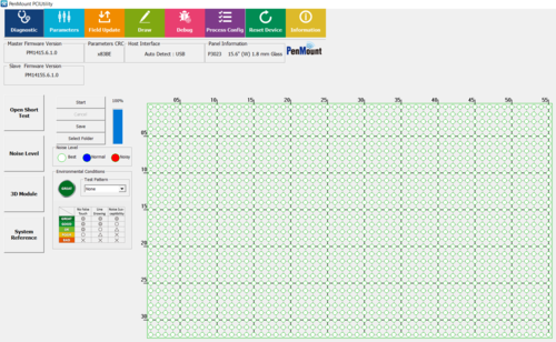PenMount software: noise level test