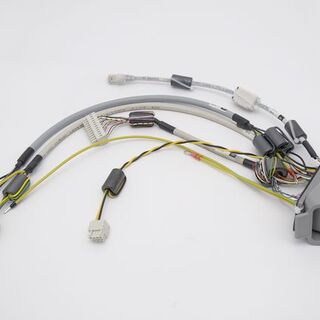 Customized cable tree with Harting connector, ferrite cores, heatshrinks and wires