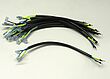 Wires with protecting tube and angle blade receptacle