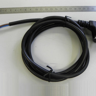 Netzanschlussleitung H07VV-F 3G0.75 schwarz mit Schukostecker CEE 7/7 