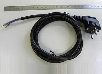 Power cord H07VV-F 3G0.75 with CEE 7/7