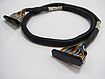 Shielded flat round cable with IDC connector