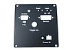 Assembled aluminium strip with engraving
