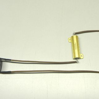 Air coil with resistor