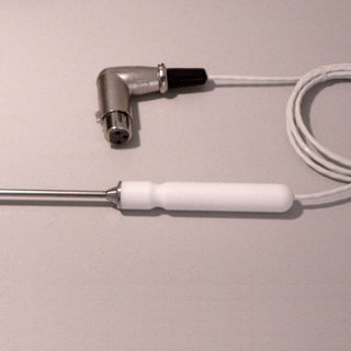 Sensor PT1000 mit Handgriff, Teflon-Kabel und XLR-Winkelstecker 